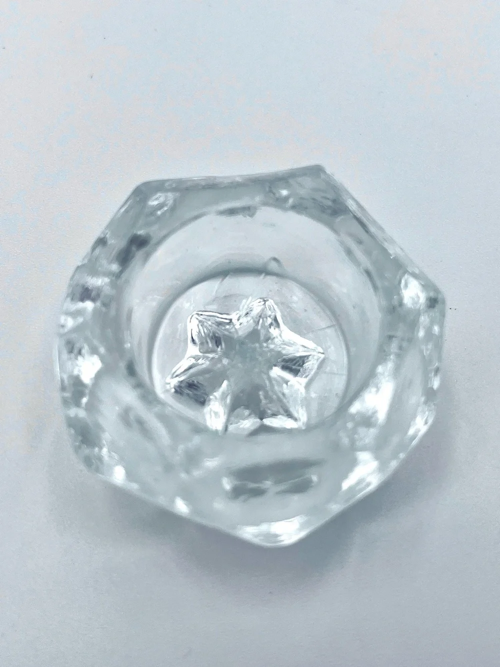 Vintage Mid-Century Crystal Candle Holder Lot - Starburst & Bubble Base
